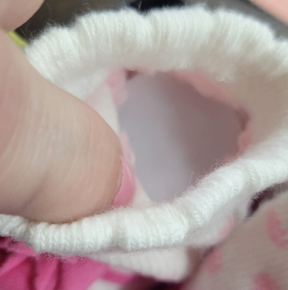 Mud Pie Baby Pibk Dot Flower Sock Shoes with Box - Picture 6 of 6